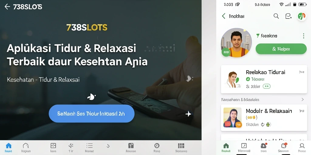 Tampilan antarmuka aplikasi 738SLOTS yang sederhana dan user-friendly.