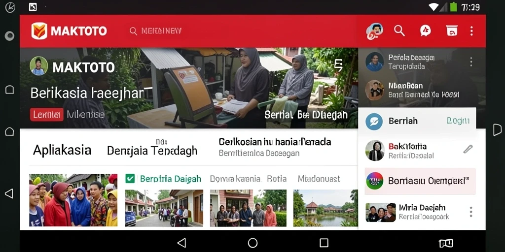Tampilan utama MAKTOTO dengan berita terkini dan navigasi mudah.