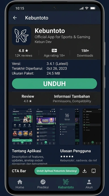 Tampilan halaman APK kebuntoto